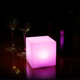 Mr.Go kid-friendly soft-light cube glows safely at bedside and during cuddle time.