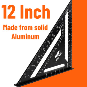 Mr. Pen aluminum rafter square aids roofing and framing accuracy.