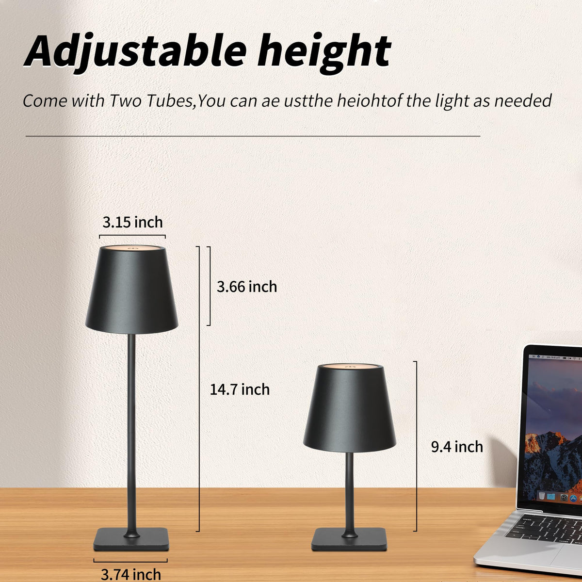 Mr. White 5200 mAh battery lamp powering hours of light.
