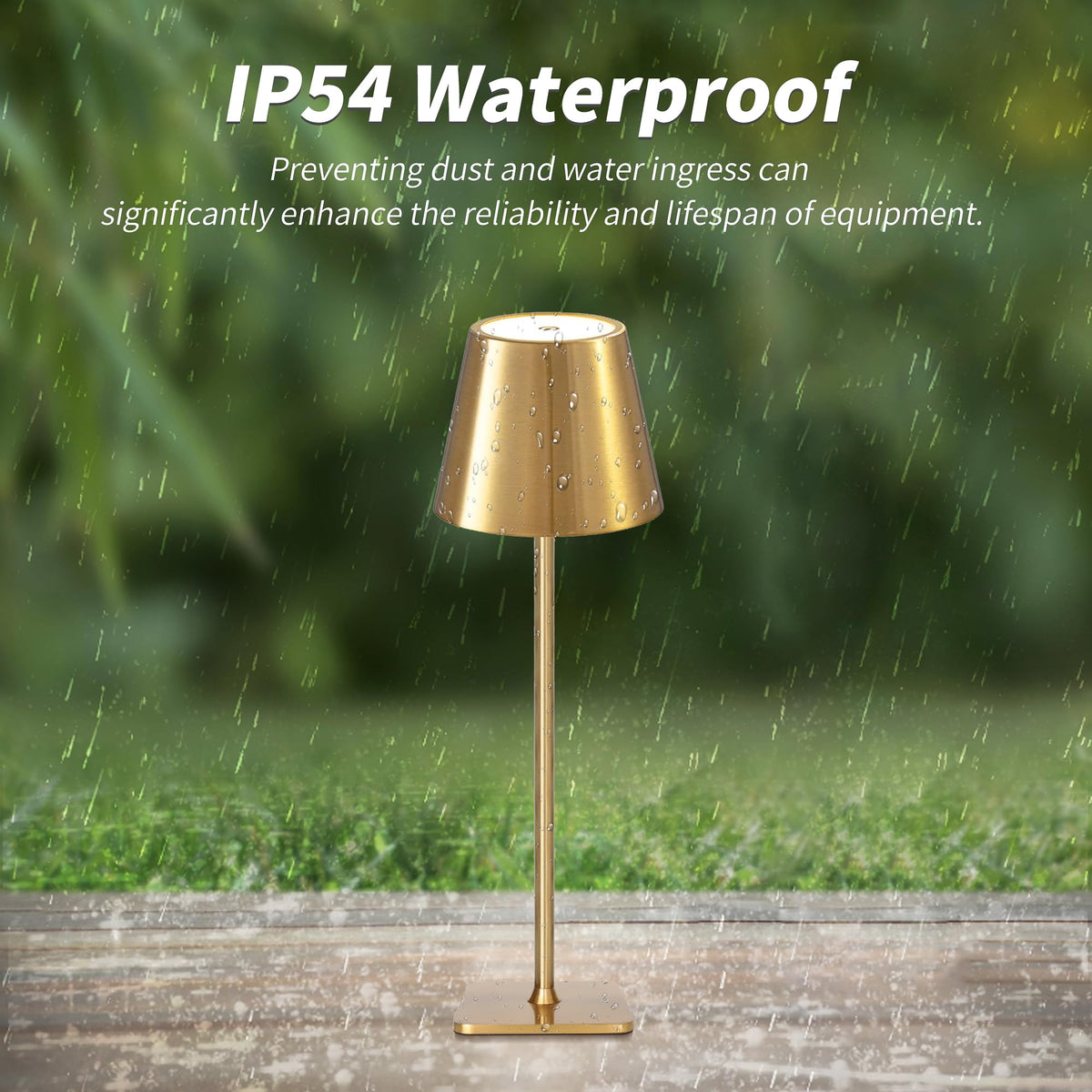Mr. White lamp with 5200mAh battery delivering up to 40 hours of light.