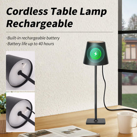 Mr. White decorative lamp adds warm glow to living spaces.