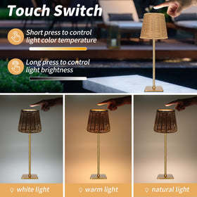 Mr. White dimmable LED lamp showing smooth brightness control for tasks.