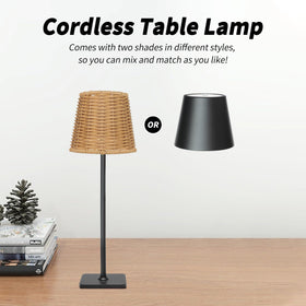 Mr. White stepless dimming lamp demonstrates adjustable brightness for any task.