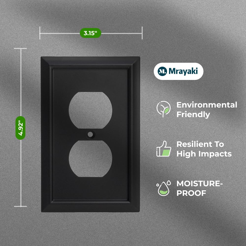 Mrayaki natural bamboo fiber wall plate, easy-clean and stylish