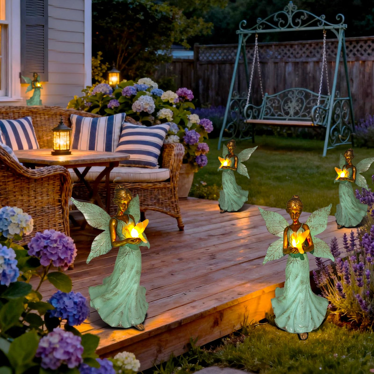 MRHEPHAESTUS angel garden statue display for serene focal point