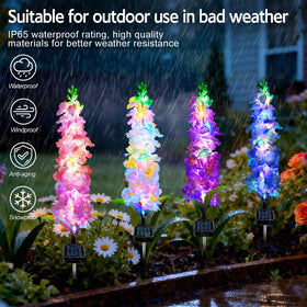 MRHEPHAESTUS delphinium lights offer year-round outdoor ambiance