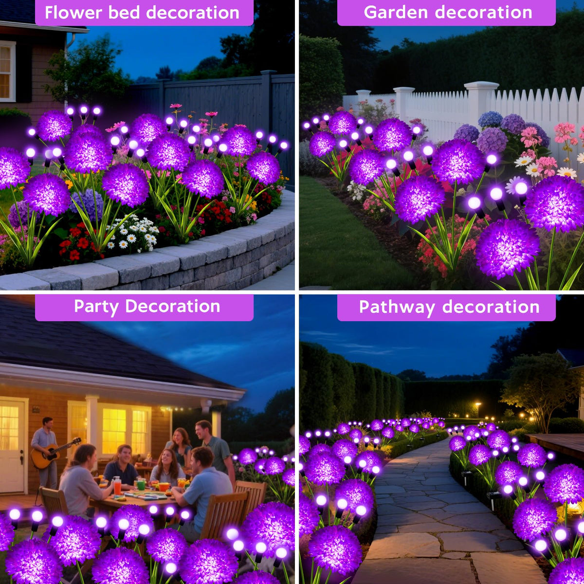 Perfect Halloween and seasonal accents—easy to install around borders and flower beds.