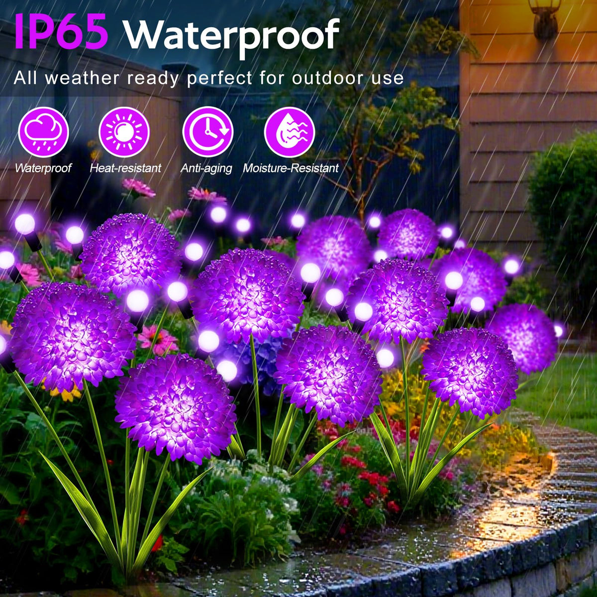 MRHEPHAESTUS IP65 waterproof design protects against rain and snow.