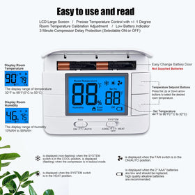 Mroinge thermostat powered by 24VAC or batteries, no C-wire needed