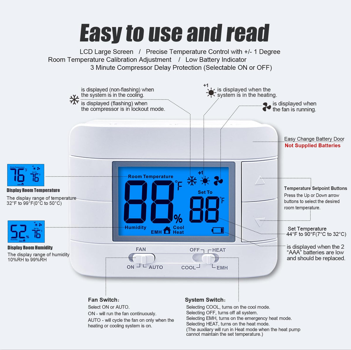 Mroinge power options include 24VAC or battery for flexible installation.