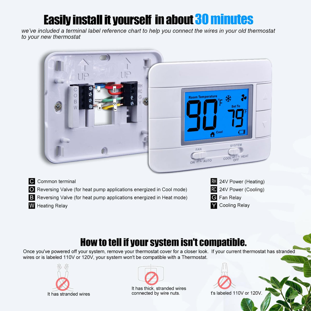 Mroinge thermostat temperature calibration ensures accurate readings