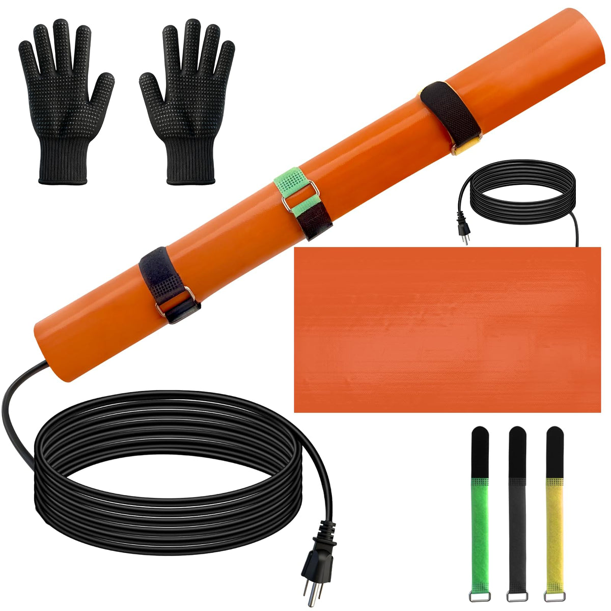 Mrolik PVC heating blanket wrapped on conduit for smooth bending