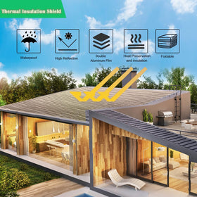 MRPAPA RV window insulation foil maintains temperature on the road