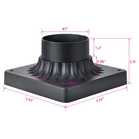 MrSconce installation guide view showing easy pier and deck mounting.
