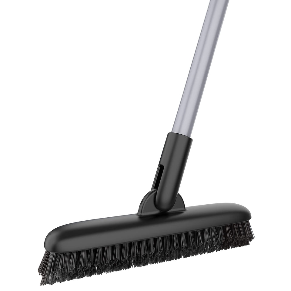 MR.SIGA heavy-duty grout brush with a 50-inch handle cleans stubborn grout lines effectively.