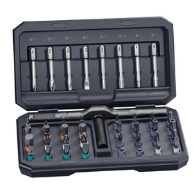 MrToNo 42-in-1 magnetic screwdriver set front view, compact ready-to-use repair kit