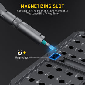 MrToNo 42-in-1 magnetic screwdriver set magnetic bits securely hold screws