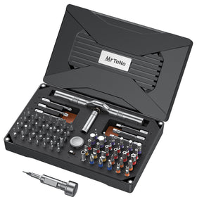 MrToNo 74in1 case shows organized bits for quick repairs.