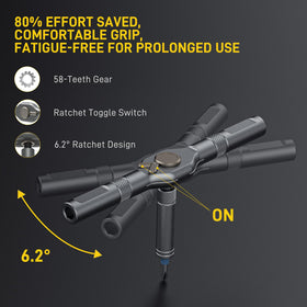 MrToNo durable S2 steel bits resist wear in heavy use.