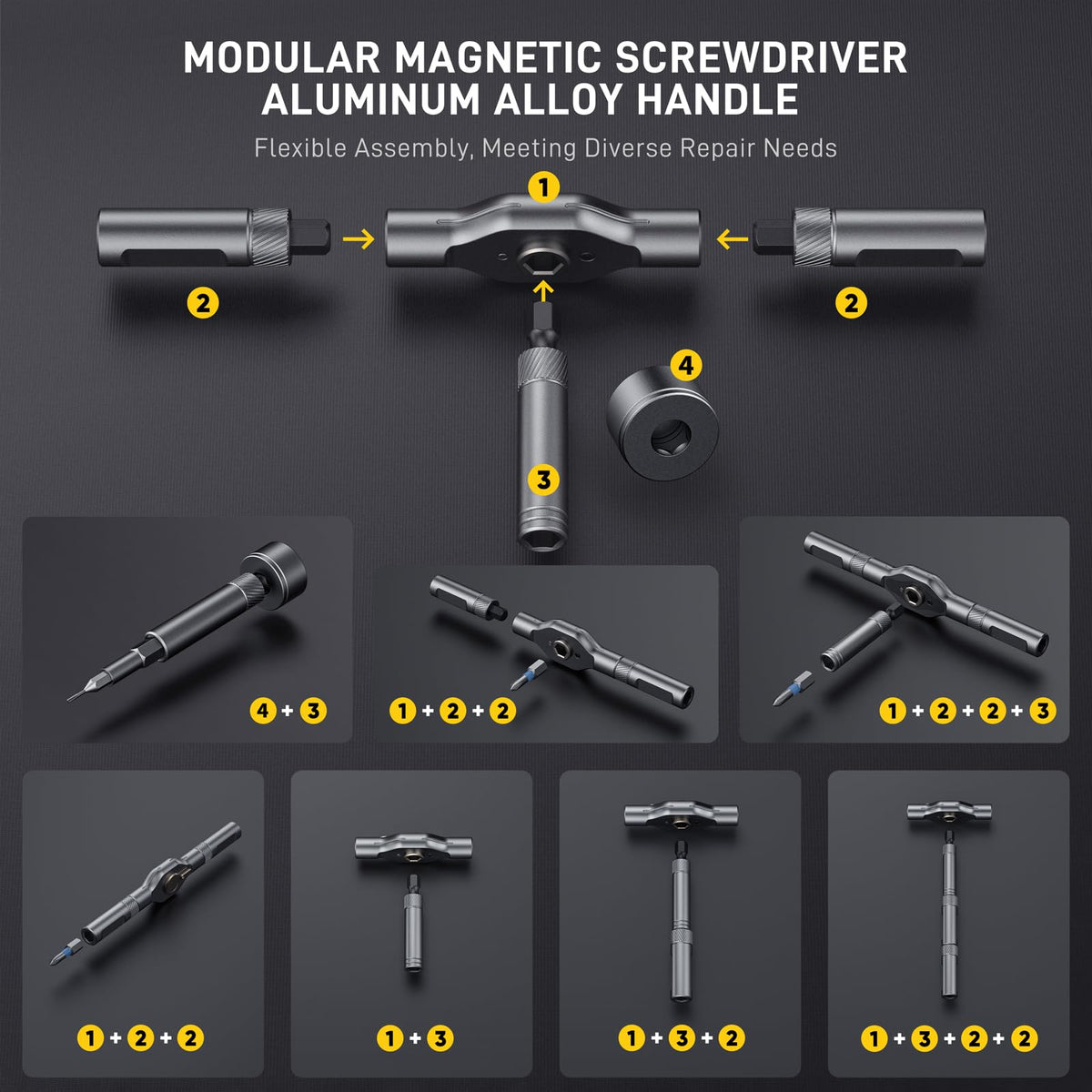 MrToNo ratchet mechanism with 58 teeth enabling smooth rotation.