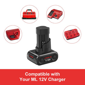 Mrupoo 5.0Ah battery charging with an M12 charger