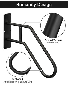 Mrupoo handrail frosted grip enhances friction for safer use.