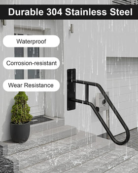 Mrupoo stair rail indoor wall mounted provides stable access for daily use.