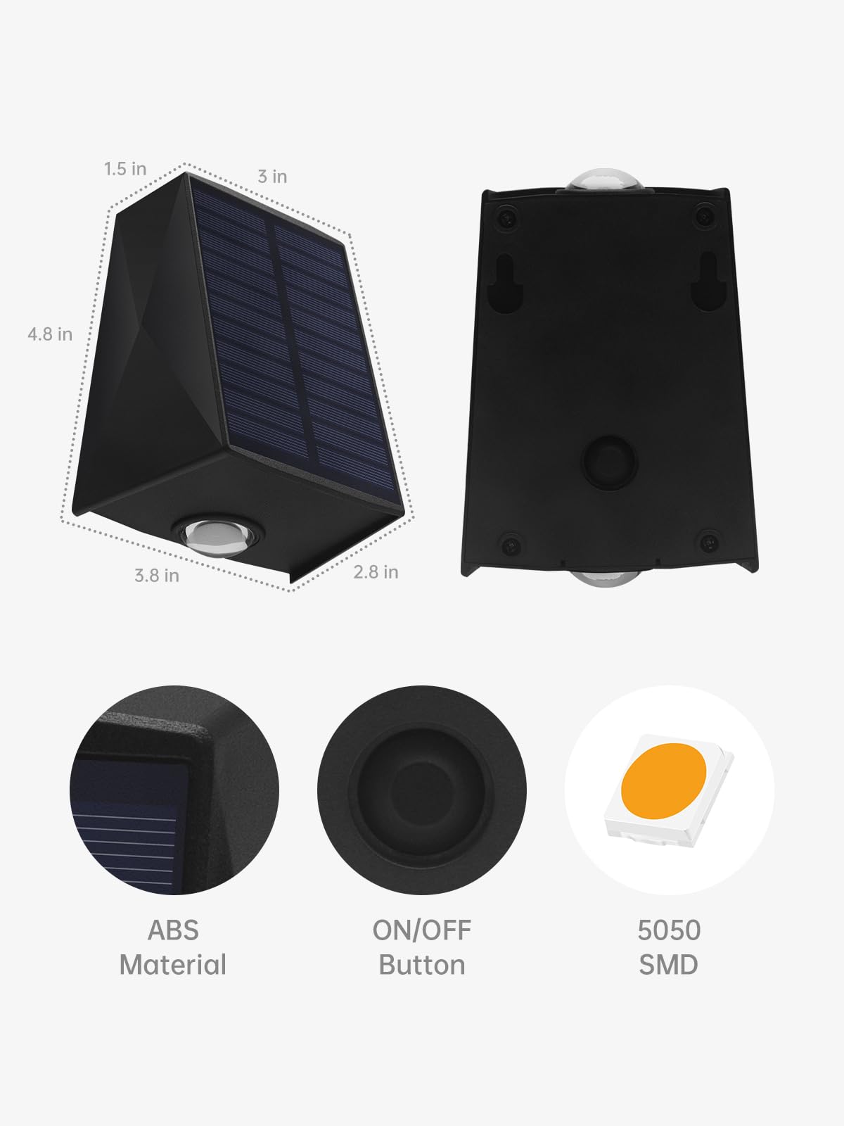 Mrzxy two-pack provides balanced exterior illumination.