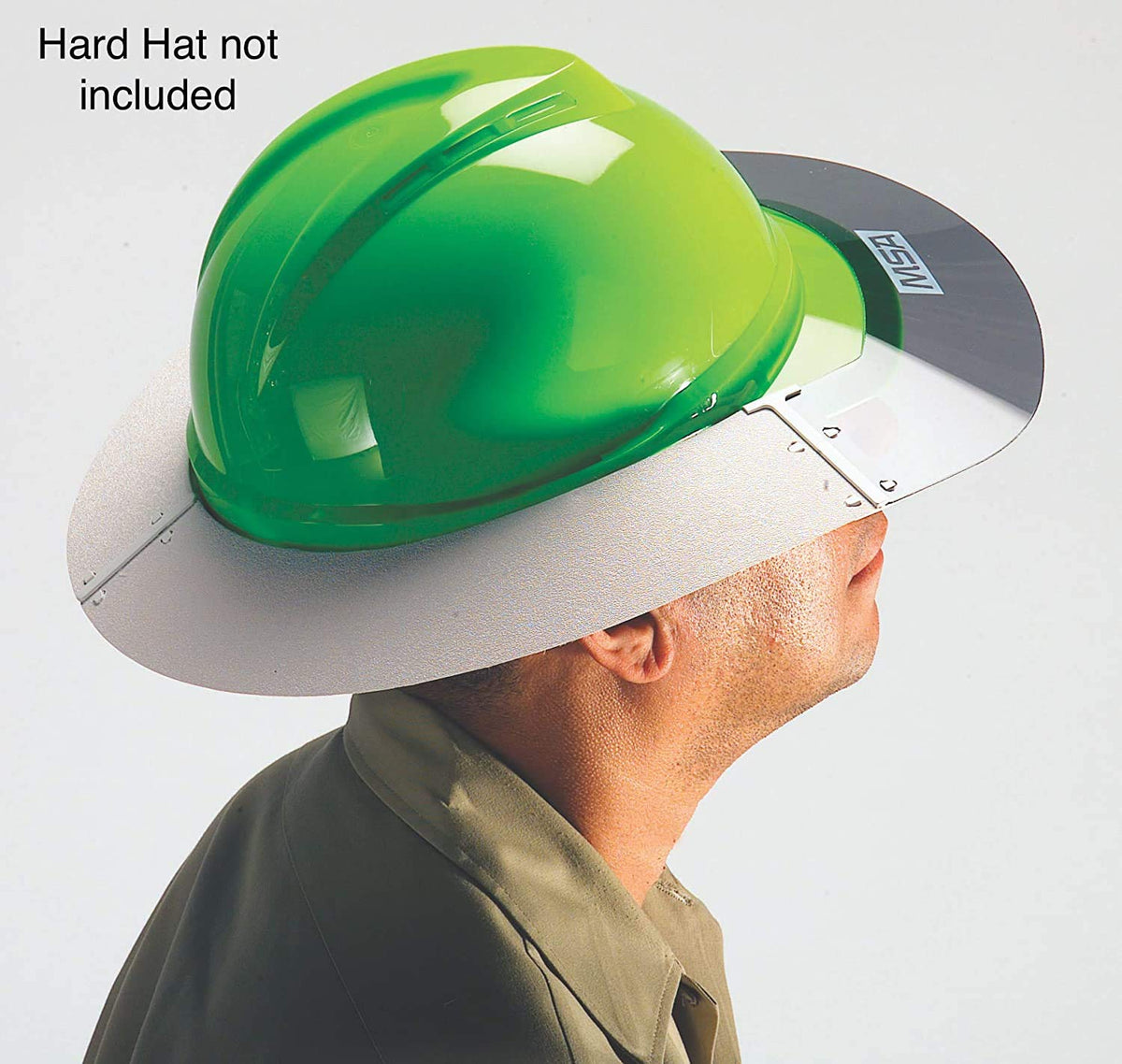 MSA clip fasteners enable quick, tool-free attachment to helmets.