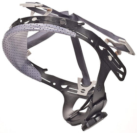 MSA Fas-Trac III replacement suspension 4-point attachment maintains helmet stability for work