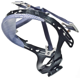 MSA Fas-Trac III compatible with V-Gard and SmoothDome for secure fit.