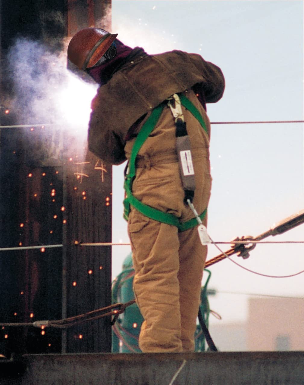 MSA Fas-Trac III side-view suspension showing secure fit during movement
