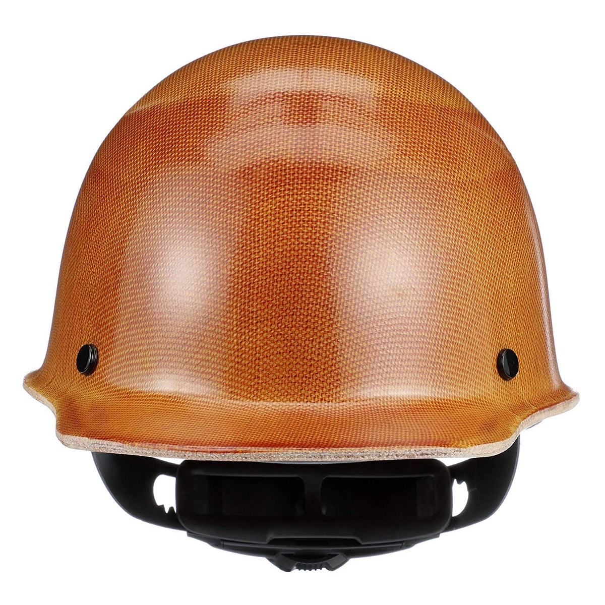 MSA Skullgard cap rear view emphasizes flush rear lugs to reduce pressure points during shifts.