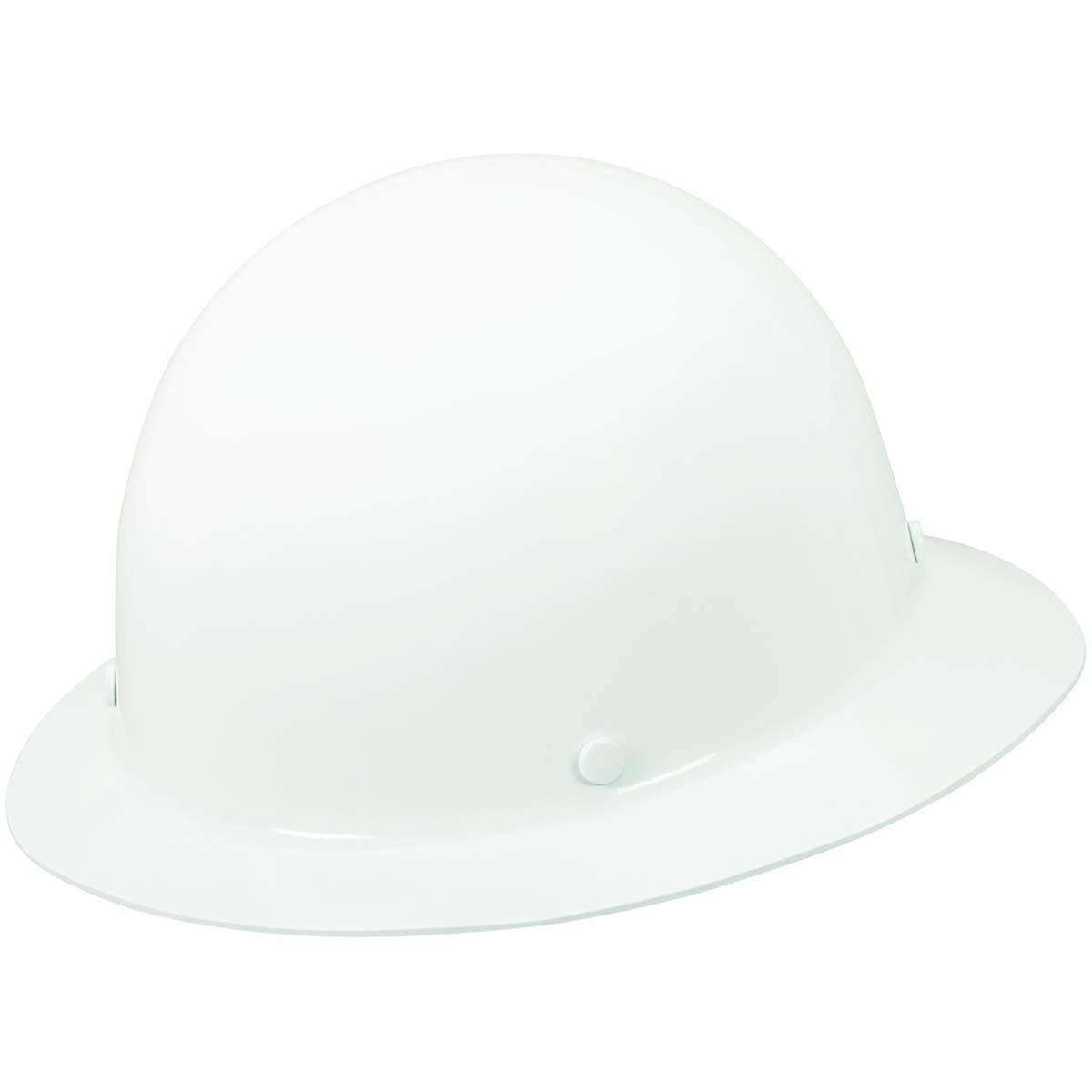 MSA Skullgard full-brim hat, front view, protects during welding and radiant heat exposure.