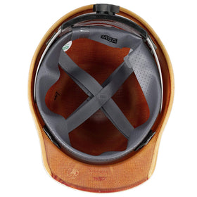 MSA Skullgard with reflective stripes option emphasizing high visibility