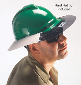 MSA smoke-tinted Lexan front provides glare reduction while maintaining visibility.