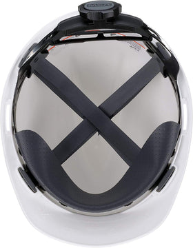 MSA V-Gard white color options and logo imprinting for branding