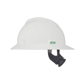Polyethylene shell in white providing durable top protection.