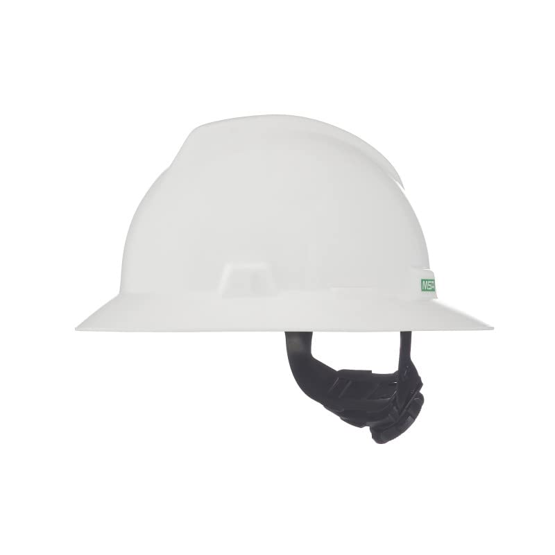 White V-Gard with high visibility features for job sites.