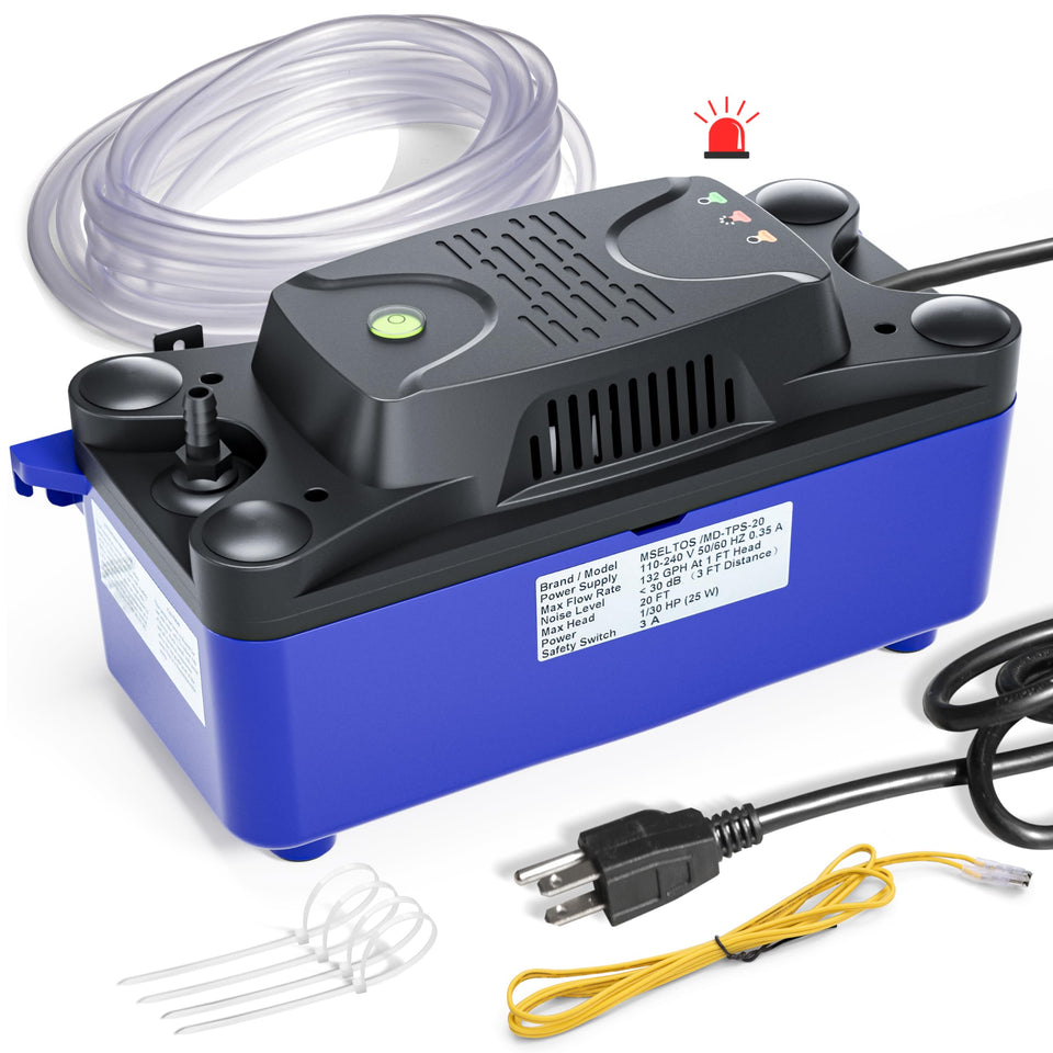 MSELTOS condensate pump with compact design for reliable gravity drainage.