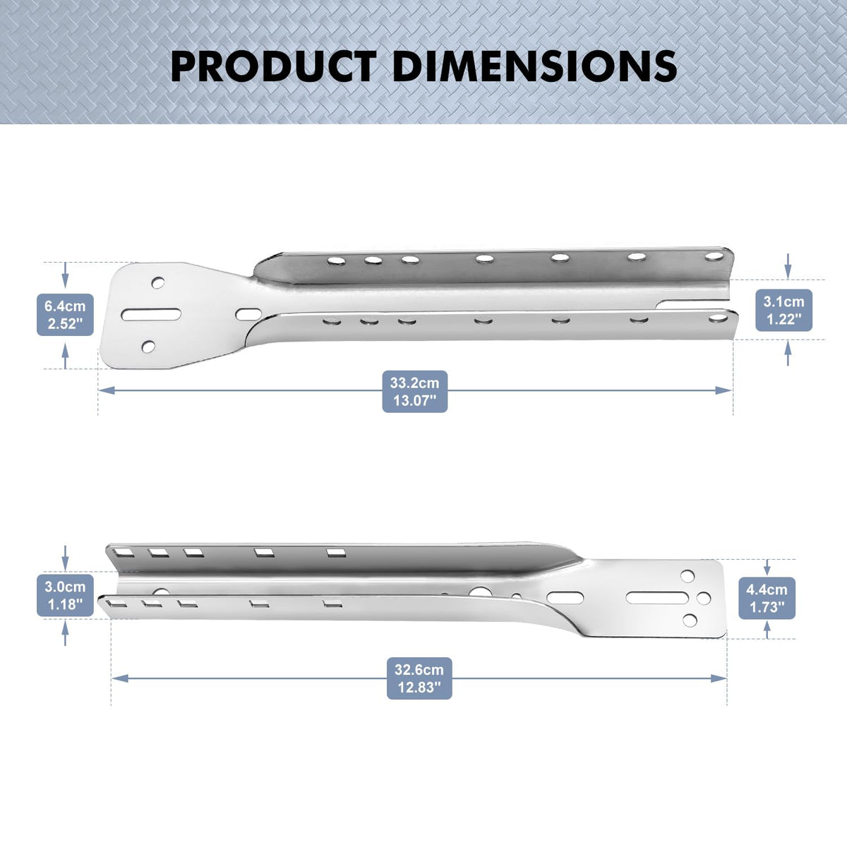 Two-piece adjustable design enables quick on-site fitting.