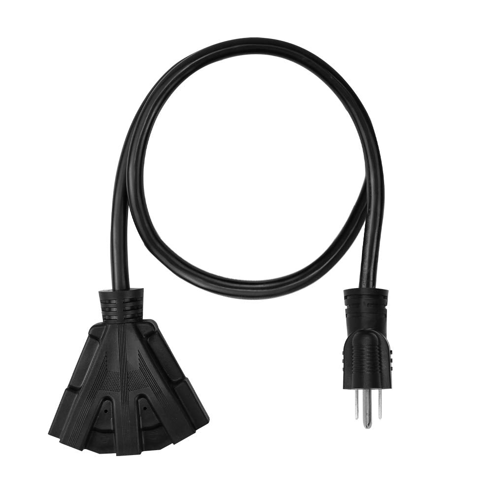 Mshyet three-outlet extension cord keeps multiple devices powered outdoors