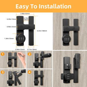 MSR X6 versatile latch for gate, cabinet, and shed doors.