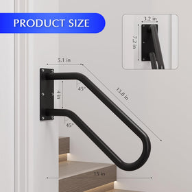 MSUMPTU bathroom hand rail delivers reliable grip for safe transfers.
