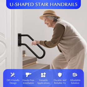 MSUMPTU hand rail for indoor stairs offers secure grip for daily use.