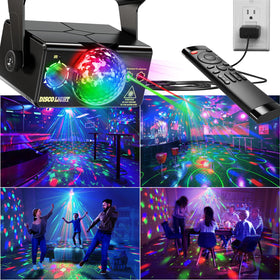 MSUOVH remote-control DJ lights are easy to operate for quick party setup.
