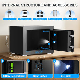 MSYCOST small home safe mounting kit for secure installation