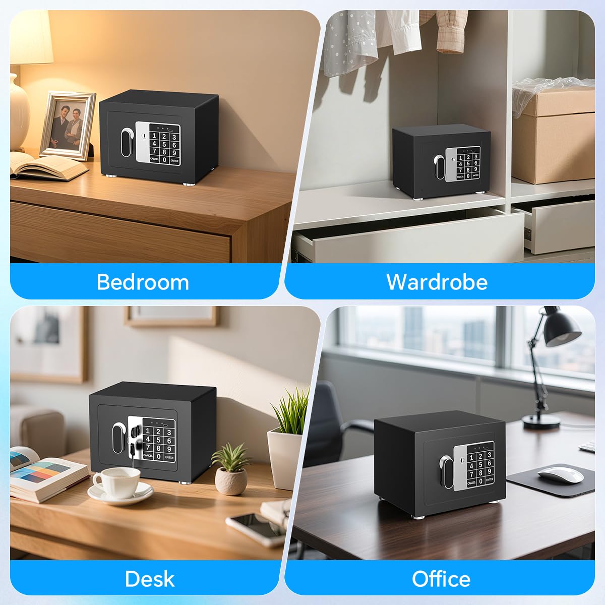 MSYCOST small home safe quick-entry password for daily use