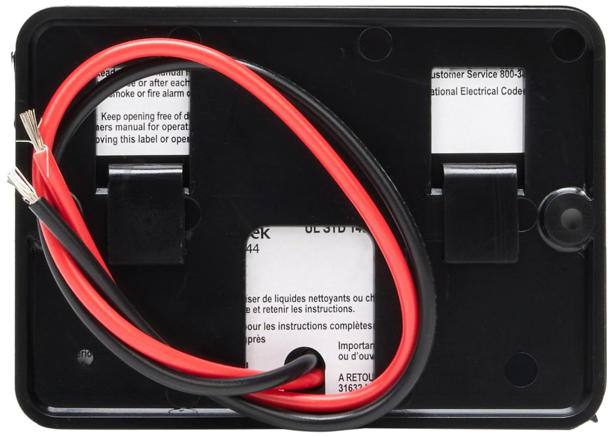 MTI Industries 20441PBL 12V LP gas alarm wiring demonstrates direct power connection setup