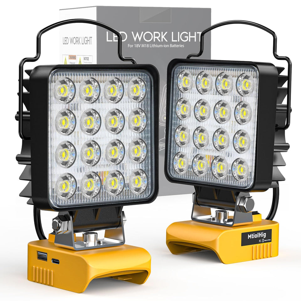 MtiolHig cordless LED work light underhood illuminates engine bays clearly